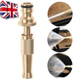 High Pressure Water Spray Gun Metal Brass Nozzle Garden Hose Pipe Lawn Car Home