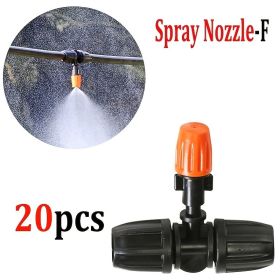 20pcs Adjustable Garden Drip Irrigation Misting Nozzles Micro Sprinkler Head Atomizer Irrigation Drippers - Spray Nozzle-F