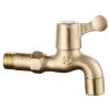 Antique Lengthen Mop Pool Faucet Kitchen Faucet Wall Mounted Brass Single Cold Water Tap Laundry Bathroom Garden - Default