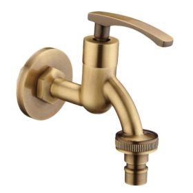 Antique Washing Machine Faucet Kitchen Faucet Wall Mounted Basin Tap Brass Single Cold Water Tap G 1/2" G 3/4" - Default