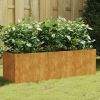 Garden Raised Bed 47.2"x15.7"x15.7" Corten Steel - Brown