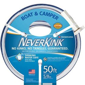 Teknor Apex NeverKink, 8612-50 Boat and Camper, Drinking Water Safe Hose, 5/8-Inch-by-50-Foot - Apex Legends
