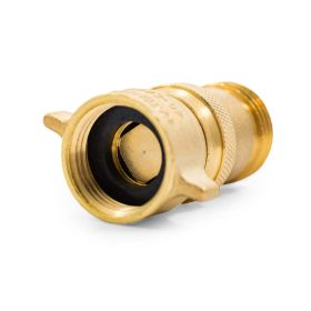 Camco (40055) RV Brass Inline Water Pressure Regulator- Helps Protect RV Plumbing and Hoses from High-Pressure City - Camco