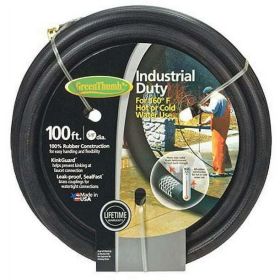 Green Thumb 8650-100 5/8" x 100' Black Rubber Garden Hose - GreenThumb