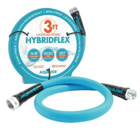 Aqua Joe HybridFLEX Lead-in Kink-Free Hose, 3-Foot, 500 PSI Burst Rating - Aqua Joe