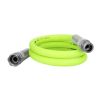 FlexzillaÂ® Garden Lead-in Hose, 5/8" x 5', 3/4" - 11 1/2 GHT Fittings, ZillaGreenâ„¢ - Flexzilla