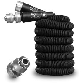 Pocket Hose Silver Bullet Water Hose by BulbHead, Expandable Hose with Lead-Free Aluminum Connectors - Pocket Hose