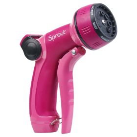 Sprout Front Trigger 7-Pattern Nozzle in Raspberry Red - Sprout