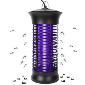 Electric Bug Zapper Mosquito Killer UV Light Flying Zapper Insect Killer Lamps Pest Fly Trap - Black