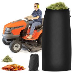 Lawn Tractor Leaf Bag 54 Cubic Feet Standard Garden Waste Collection Bag with 112in Opening - Black