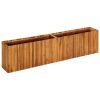 Garden Raised Bed 78.7"x11.8"x19.6" Solid Acacia Wood - Brown