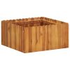 Garden Raised Bed 19.6"x19.6"x9.8" Solid Acacia Wood - Brown