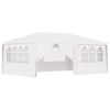 Professional Party Tent with Side Walls 13.1'x19.7' White 0.3 oz/ftÂ² - White