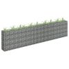 Gabion Raised Bed Galvanized Steel 141.7"x11.8"x35.4" - Silver