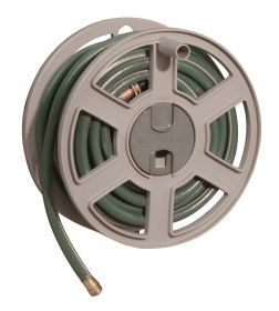 100 ft. SidewinderÂ® Mounted Resin Hose Reel, Taupe - Taupe