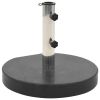 Parasol Base Granite 62.8 lb Round Black - Black