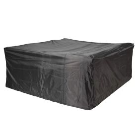 Direct Wicker Square Durable and Water Resistant Outdoor Furniture Cover - black