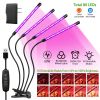 Grow Lights for Indoor Plants, iMounTEK 80W 80 LEDs Plant Lights with Red Blue Full Spectrum 10 Dimmable Level - Black