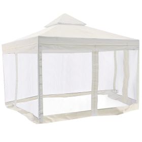 10x10ft 2T Tent Top Ivory w/ Netting - LA01