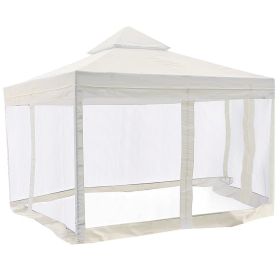 10x10ft 2T Tent Top Ivory w/ Netting - LA01