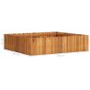 Garden Raised Bed 39.3"x39.3"x9.8" Solid Acacia Wood - Brown