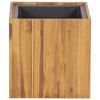 Garden Raised Bed Pot 13.2"x13.2"x13.2" Solid Acacia Wood - Brown
