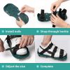 DUCHIFAD Lawn Aerator Shoes, Metal Spike Sandals for Aerating Lawn Soil, One-Size-Fits-All, Pre-Assembled Grass Aerator Tools for Yard Lawn - Green