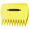 1 Pair Plastic Hand Rakes Leaf Collector Garden Scoop for Picking up Leaves - Yellow