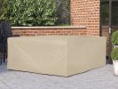 Direct Wicker Square Durable and Water Resistant Outdoor Furniture Cover - Beige