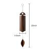Outdoor Wind Chimes Heroic Windbell Antique Wind Bell, Deep Resonance Serenity Bell, Metal Cylinder Wind Chimes - M