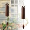 Outdoor Wind Chimes Heroic Windbell Antique Wind Bell, Deep Resonance Serenity Bell, Metal Cylinder Wind Chimes - L