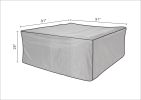 Direct Wicker Square Durable and Water Resistant Outdoor Furniture Cover - gray