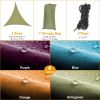 13.12ft Shade Sail Patio Cover Shade Canopy Camping Sail Awning Sail Sunscreen Shelter Triangle Cover - Green