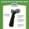 Expert Gardener, Adjustable, Metal Core, Thumb Control, Hose Watering Nozzle - Expert Gardener