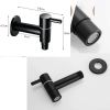 Black Mop Pool Faucet Kitchen Faucet Modern Style Wall Mounted Brass Single Cold Water Tap Laundry Bathroom Garden - Default