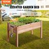 VEVOR Wooden Raised Garden Bed Planter Box 47.2x22.8x30" Flower Vegetable Herb - Default