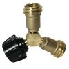 Gas One Propane Tee Adapter - Y Splitter - GAS ONE