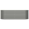 Garden Raised Bed Powder-coated Steel 44.9"x15.7"x14.2" Gray - Gray