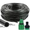 1pc Automatic Micro Drip Irrigation Watering System Kit Hose Home Garden & Adjustable Drippers Greenhouses Potted Grows - 25m Double Outlet Suit