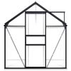 Greenhouse with Base Frame Anthracite Aluminum 51.1 ftÂ² - Anthracite