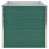 Raised Garden Bed 63"x31.5"x30.3" Galvanized Steel Green - Green