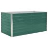 Raised Garden Bed 63"x31.5"x30.3" Galvanized Steel Green - Green