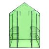 Walk-in Greenhouse with 4 Shelves - Green