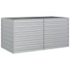 Garden Raised Bed 63"x31.5"x30.3" Galvanized Steel Silver - Silver