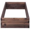 Elevated Wooden Garden Planter Box Bed Kit - as show