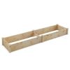 Wooden Raised Garden Bed Outdoor for Vegetables Flowers Fruit - Natural