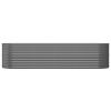 Garden Raised Bed Powder-coated Steel 116.5"x31.5"x26.8" Gray - Gray