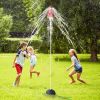Rocket Sprinkler Sprinkler Spinning Flying Children's Outdoor Water Playing Toy Fun Interaction In Garden Lawn Watering Toys - Red