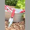 Stainless Steel Garden Point Trowel for Digging Weeding - Red