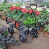 Wagon Cart Garden cart trucks make it easier to transport firewood - Black